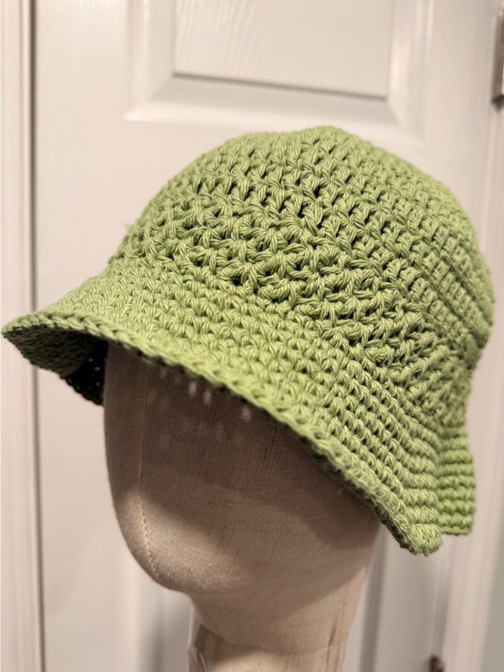 Handmade Crochet Bucket Hat 100% Cotton Lightweight Packable Festival Boho Beach